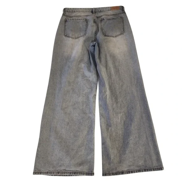 RSQ Low Rise Baggy jeans Women's 30 Light Wash Blue Denim Skater Y2K 90s Grunge - Picture 12 of 12